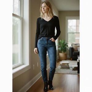 Eileen Fisher Blue Skinny Jeans Classic Style